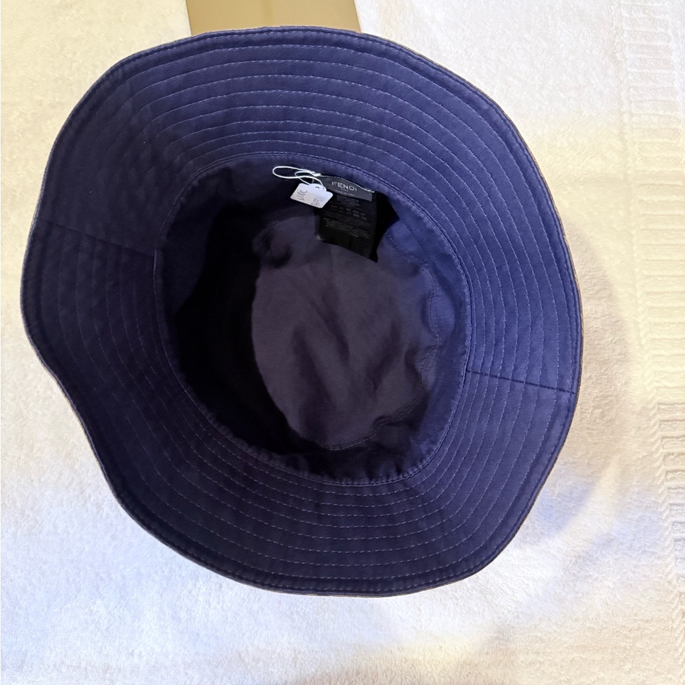 Fendi Monogram Tan Bucket Hat - Picture 5 of 8